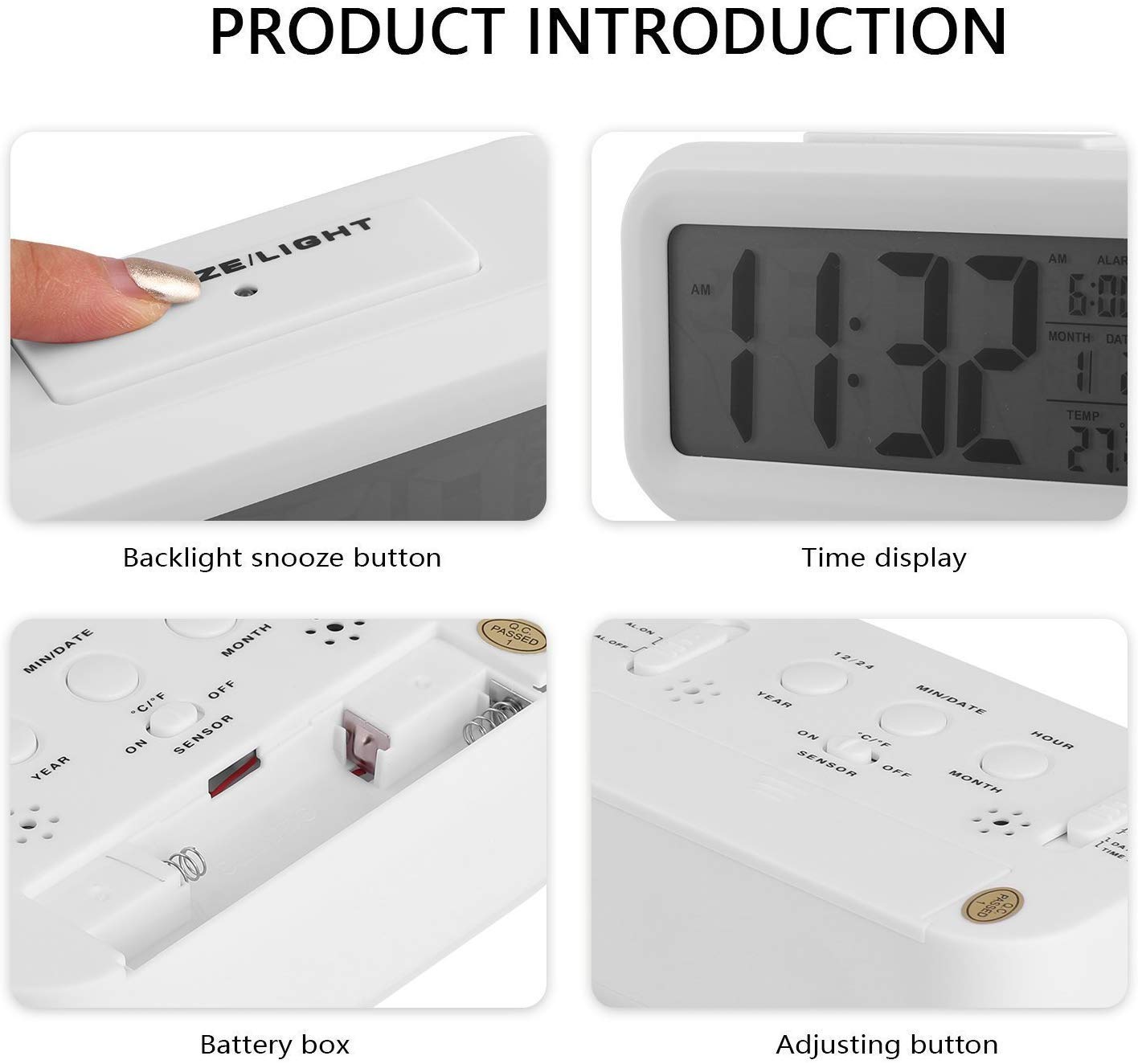 Digital LCD Alarm Clock