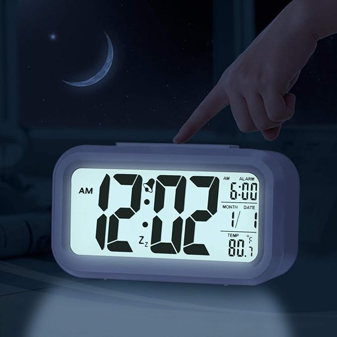 Digital LCD Alarm Clock