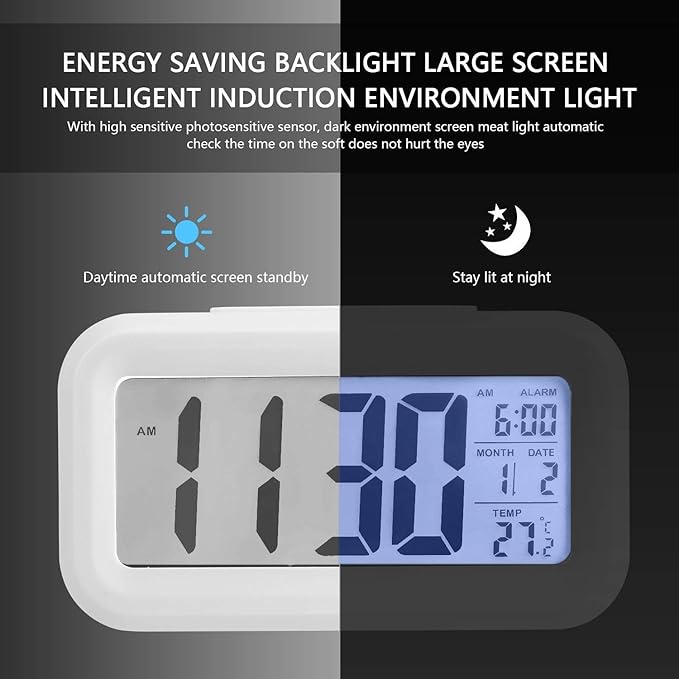 Digital LCD Alarm Clock